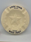 Vintage Lone Star Beer Ceramic Ashtray   Glass Ashtray     Set Of 2