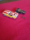 Vintage Aurora Afx Red white yellow Plymouth Cuda Funny Car Ho Slot Car As Is
