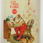 Vintage 1960s Coca-cola Santa Claus Advertisement Things Go Better With Coke Mod