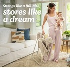 Graco Slim Spaces Compact Baby Swing -tate Fashion Gray