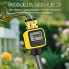 Water Flow Meter With Brass Inlet Measure Gallon liter Consumption And Flow Rate