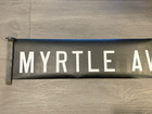 Ny Nyc Subway Roll Sign Myrtle Ave Bedford Stuyvesant Brooklyn Bridge Broadway