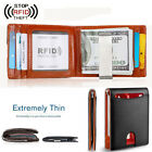 Slim Mens Wallet With Money Clip Leather Rfid Blocking Bifold Credit Card Holder