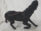Vintage Horse Figure With Horse Hair Tail  Real Fur   Glass Eyes 9x8