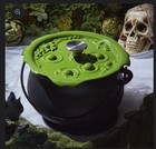 Smith And Clark 4 Quart Cast Iron Cauldron Pot With Green  bubbling  Lid Presale
