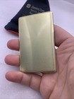 Vintage Miniature Gold Tone Purse Foldup Address Book  3 5 X 2 Bb