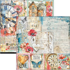 Ciao Bella Majestic Dream 8x8 Paper Pad 12 Sheets Scrapbook Mixed Media Cbh084