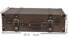 Vintage Suitcase Covered Decorative Trunk Antique-style Wood Chests  Perfect    