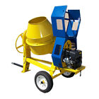13hp Towable 9 Cubic Feet Cement Mixer 12 Volt Electric Starter Concrete