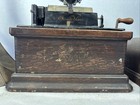 Vintage Edison Fireside Phonograph Model A Player Machine Working  missing Parts