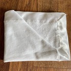 Baby Security Blanket Satin Trim Fleece White Lovey Reversible Nunu Soft Cuddle