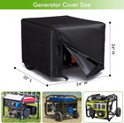 Generator Cover Heavy Duty Waterproof  Universal Portable Generator Cover 26   l X