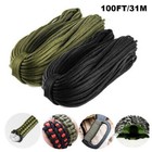 550lb Paracord Mil-spec Type Iii Parachute Cord 7nylon Strand 100ft Camping Rope