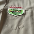 Boy Scouts Of America Poly Wool Uniform Shirt Long Sleeve Large Excellent Cond 