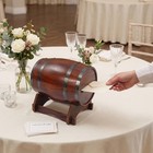 Barrel-shaped Envelopes Box Pinewood Wedding Card Box W  Base For Cards  Notes