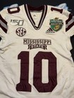 2019 Mississippi State Bulldogs Game Used Adidas Football Jersey  10 K  Thompson