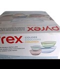 Pyrex Glass Sculpted Mixing Bowl 8 Pcs Set Microwave Freezer Dishwasher New