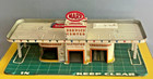 Vintage Marx Service Station Tin Litho Toy Playset Car Center