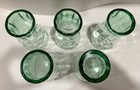 Set Of 5 Vintage Coca-cola 16 Oz Coke Glasses Libbey - Light Green Color
