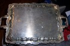 Sheridan Vintage Large Silver Plated Victorian Style Serving Platter Tray 