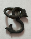 Wearable Ancient Viking Bronze Dragon Pendant     9th Century Ad Amulet   