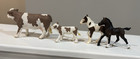 4 Assorted Schleich Farm Animal Figures Cow Calf Foals Horses