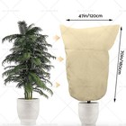Plant Cover Freeze Protection Frost Blanket Shrub Jacket Drawstring Suitable For