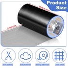 Croblissful Extra Wide 5 Inch X 20 Ft Window Screen 5 Inch X 20 Ft  Black