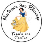 Princess Personalized Custom Thank You Seals Labels Stickers Party Favors
