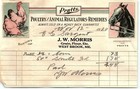 1920 Westbrook Maine Pratts Poultry And Animal Remedies Billhead Invoice Z1159