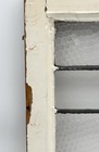 Antique Prairie Mission Style Leaded Stained Glass Wood Frame Window