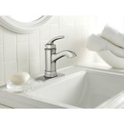 Moen Hensley Single Hole Single-handle Bathroom Faucet In Spot Resist Brushed