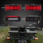 2pcs Red Led Trailer Light Waterproof Stop Turn Tail Light For Boat Truck Marine