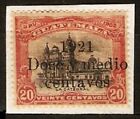 Guatemala Sc 149x2shiff Ovpt Sc157 Double Surch Contavos Instead Cent See Scan  