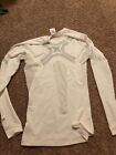 Adidas High Performance Pro Athlete Tech-fit Long Sleeve Shirt Adult Large White