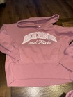 Abercrombie Kids Girls Jogging Suit Size 9 10 Hoodie Pockets Finger Holes Pink