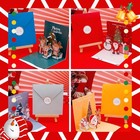 6 12 Pack 3d Pop-up Christmas Greeting Cards W  Envelopes Stickers Easy Mailing