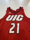 Game Worn Used Jersey Uic Flames Illinois Chicago Mens Xl  21 Odiase