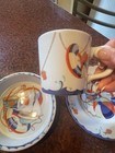 Tiffany   Co 3 Piece Tiffany  Seashore Porcelain Child s Plate  Bowl   Cup Mint