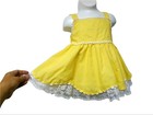 Vtg It s Baby Yellow Gingham Full Skirt Dress   Size18 - 24 Mos   Made In Usa