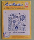 13 Aunt Martha s Embroidery Craft Patterns Hot Iron Transfers American Indian