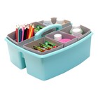 Storex Large Classroom Craft Caddy Teal Case Of 2 00984a02c