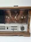 Vintage Rca Am Fm Analog Clock Radio Alarm Model Rws 486l Fruit Wood  Japan