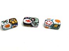Vintage Large Genuine Venetian Millefiori Beads 3  New Old Stock