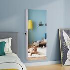 New Wall door Mounted Full Mirrored Jewelry Holder Organizer Cabinet Armoire Us