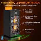 Space Heaters For Indoor Use With Humidifier sensor eco 3d Flame Effect