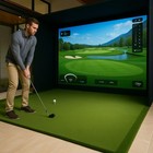 10ft Golf Simulator Enclosure Net Golf Training Cage Swing Training For Beginner