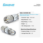 Sma Fixed Attenuator With Brass Tri-metal Plated Body   Dc-8ghz
