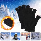 Winter Knitted Fingerless Gloves Half Finger Thermal Warm Mittens Men Women Lot