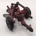 Oliver Vintage Cast Iron Farm Plow Toy Diecast Red Black Silver